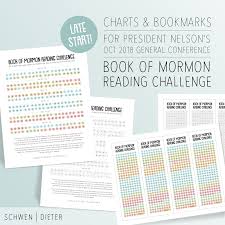 Late Start Book Of Mormon Reading Charts And Bookmarks