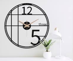 Oversize Wall Clock Minimalist Unique