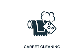 carpet cleaning icon graphic by