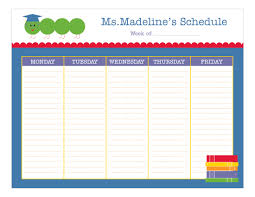 Teacher Weekly Calendar Pad Printed Calendar Pads For Teachers