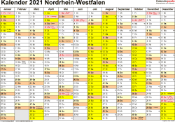 Jahreskalender 2021 für nordrhein westfalen nrw mit schulferien feiertagen kalenderwochen und pdf vorlagen zum download ausdrucken kostenlos. Kalender 2021 Nrw Ferien Feiertage Pdf Vorlagen