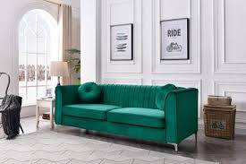 Glory Furniture Delray Velvet Sofa