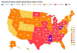 Us Obesity Levels By State Obesity Procon Org