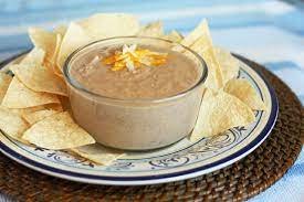 cheesy refried bean dip cooking cly