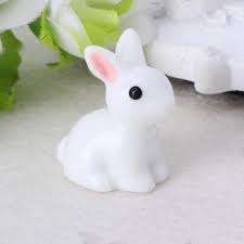 Garden Ornament White Rabbit Resin