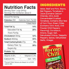 hormel 100 natural chili with beans