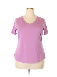 Details About Faded Glory Women Purple Short Sleeve T Shirt 2x Plus