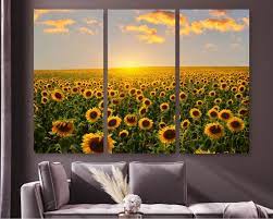 Sunflower Wall Art Canvas Sunflower