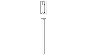 Door Handle Cad Blocks In Autocad Dwg