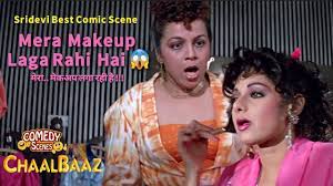makeup scene sridevi chaalbaaz