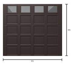 insulated brown single garage door