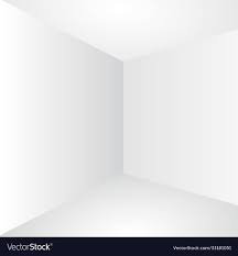 blank persfective white wall corner