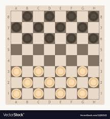 checkers game board royalty free vector