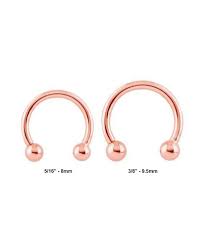 Rose Gold 316l Surgical Steel Curved Barbell Cbb Ring