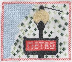 Cross Stitch Metro Sign Extract From Criss Crossing Paris