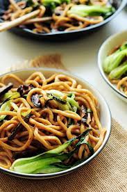pan fried shanghai noodles vegan