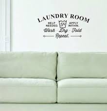Laundry Room Rules Wash Dry Fold Vinyl