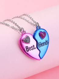 Kids Friendship Heart Necklace