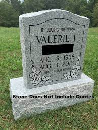 Amazon.com : Upstate Stone Works Granite Memorial Headstone Die and Base (5  Designs) : Pet Supplies