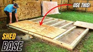 how to build a shed floor diy shed