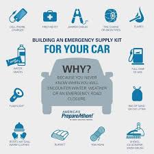 Build An Emergency Supply Kit For Your Vehicle City Of