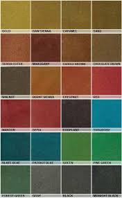 Ameripolish Surelock Color Chart Concrete Flooring