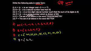 How to Write Sets into Roster Form - Set Theory 6 - YouTube