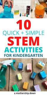 simple stem activities for kindergarten