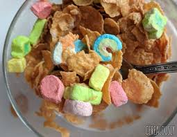 lucky charms frosted flakes cereal