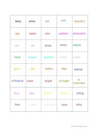 Printable worksheet order of operations with exponents. Opposites Memory Game English Esl Worksheets For Distance Learning And Physical Classrooms
