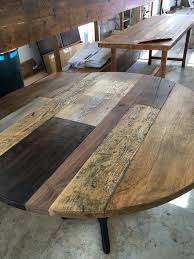 Round Wood Dining Table On