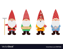 Little Garden Gnomes Or Dwarfs Royalty