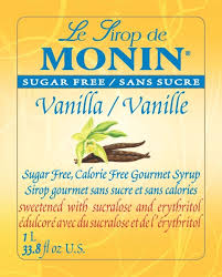 sugar free vanilla syrup monin