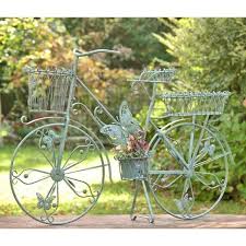 bicycle plant stand with erflies
