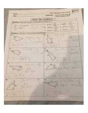 2 & 3 unit 8 right triangles and. Finding Missing Side Homework Math 10 Unit 2 Lesson 3 Missing Side Lengths Area Trigonometry Unit Name Block Date Warm Up Calculate The Following Sin Course Hero