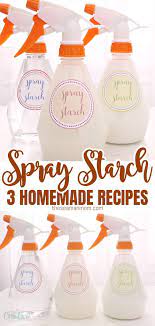 diy spray starch 3 non toxic recipes