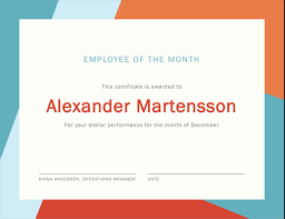 By admin sunday, may 30, 2021. Employee Of The Month Certificate
