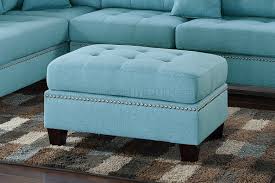 f6505 sectional sofa in light blue