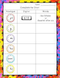 Time Worksheets Telling Time To The Hour Half Hour And