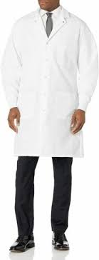 red kap men s exterior pocket lab coat