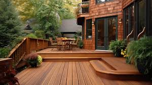 Wood Deck Design Ideas Background
