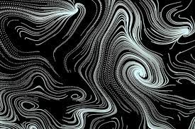 3d abstract black white background