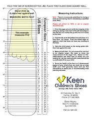 Keen Toddler Size Chart Chooze Size Chart Kenneth Cole Kids