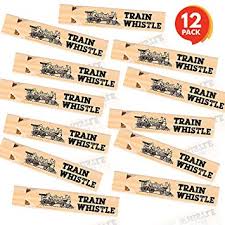 Amazon Com Artcreativity Wooden Train Whistle Set Pack Of