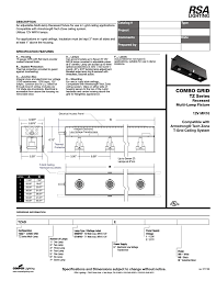 Cooper Lighting Combo Grid Tz Series Users Manual