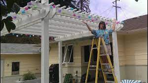 How to Hang Outdoor Party Lights...Weekend Warrior Project - YouTube