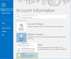 access archived emails in microsoft outlook