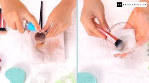 how to wash makeup brushes at home