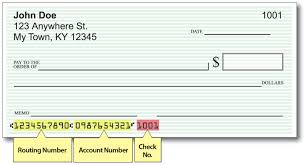 How do i find my routing number? Locating Your Bank Routing Number And Account Number On A Check Lg E And Ku