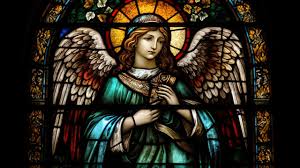 Angel Stained Glass Background Images